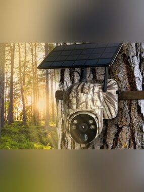 4G AOV Solar Battery Security Camera – Tree Bark Camouflage Brand New